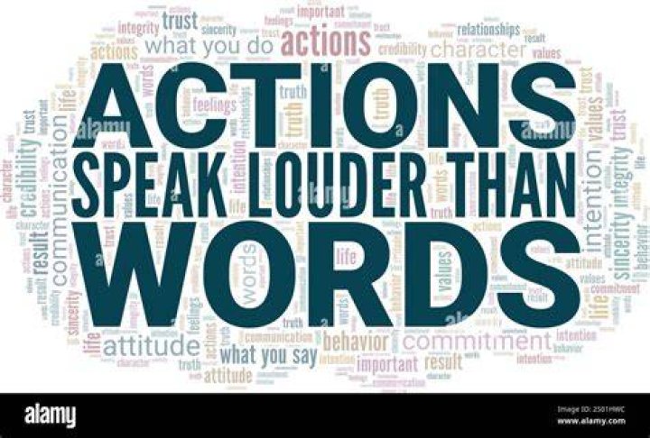 Action word such as speak or sing