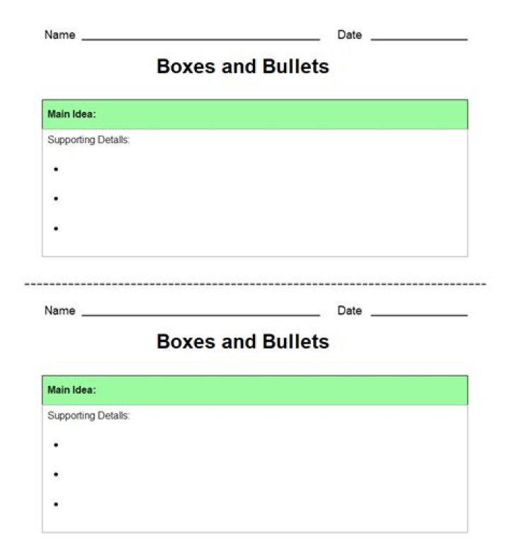 Bullets for example