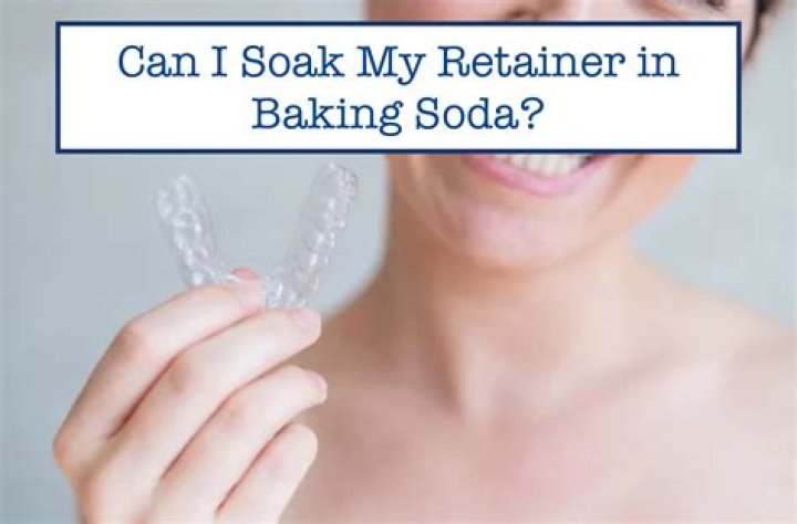 Can I soak my retainer in baking soda?