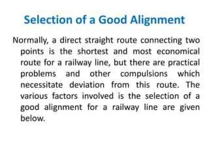 Direct straight route