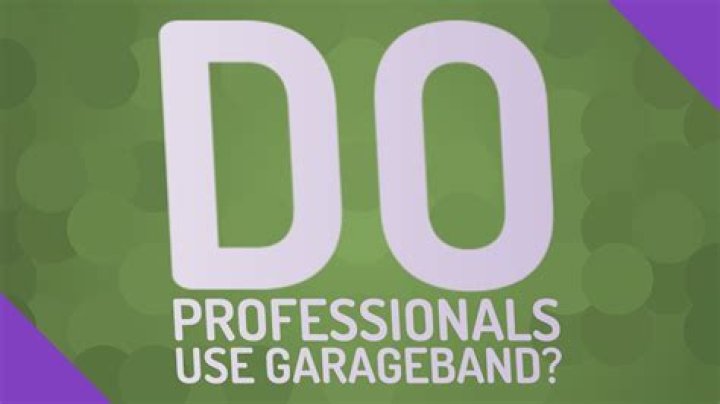 Do professionals use GarageBand?