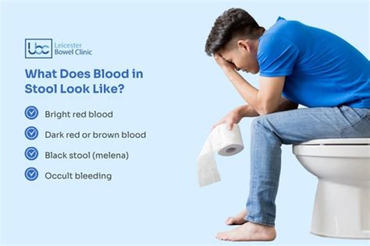 Does blood in stool look pink?