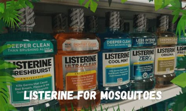 Does spraying Listerine keep mosquitoes away?