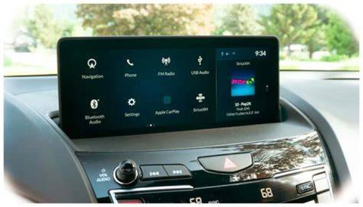 Entertainment component in a car dashboard