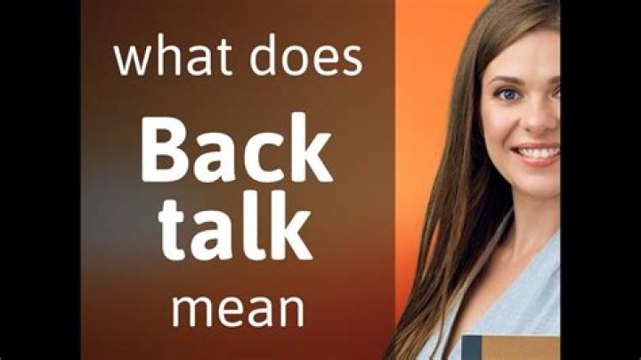 Full of back talk