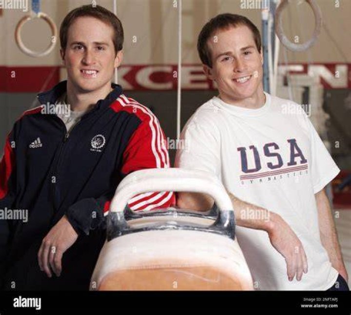 Gymnast who competed with his twin brother Morgan at the 2000 and 2004 Summer Olympics: 2 wds.