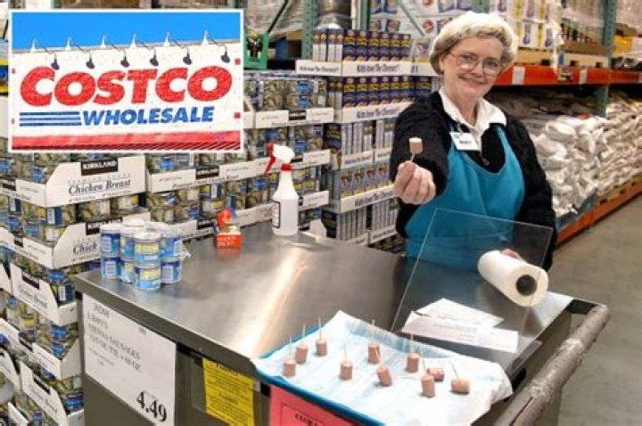 Have a bite of as a Costco sample