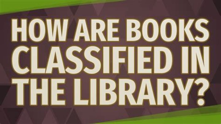 How are books classified?