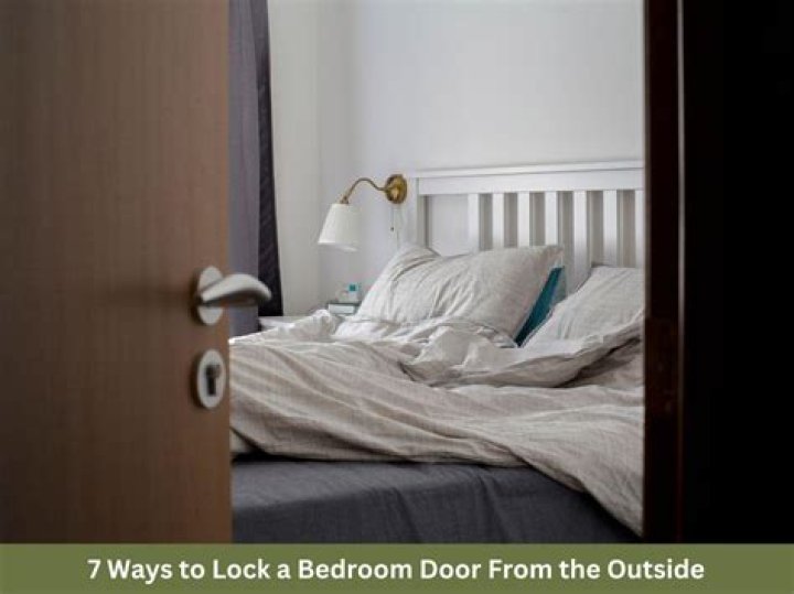 How do I lock my bedroom door from the outside?