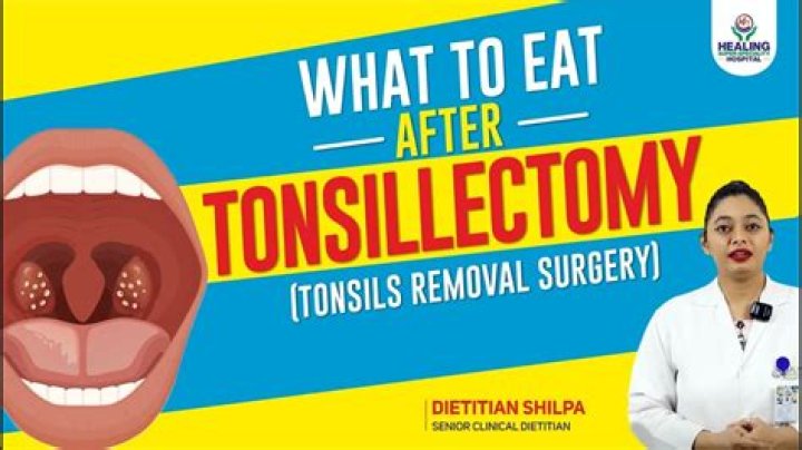 How do you drink water after a tonsillectomy?