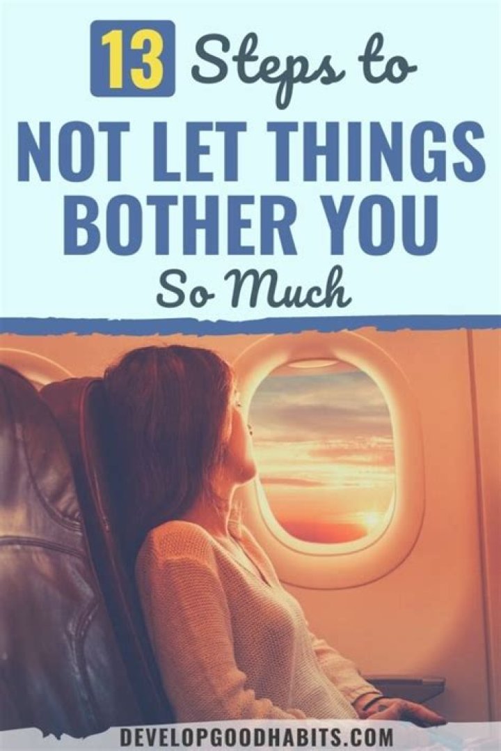 How do you not let things bother in a relationship?