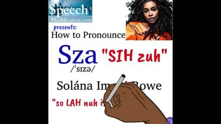 How do you pronounce SZA?