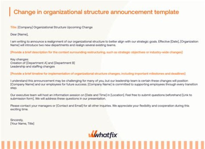 How do you structure an announcement?
