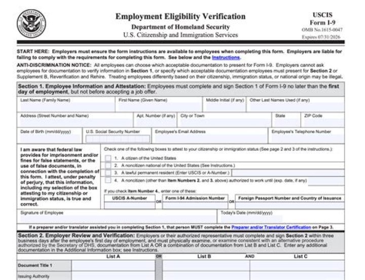 How much does I-9 verification cost?