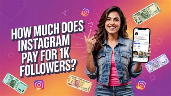 How much is 1k followers on Instagram?