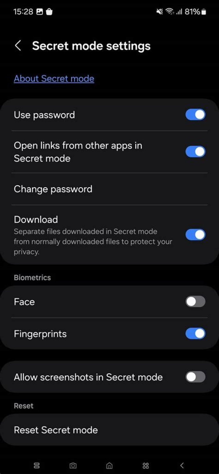 How secret is Samsung secret mode?