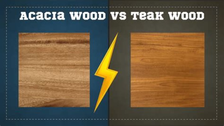 Is acacia wood the same as teak?