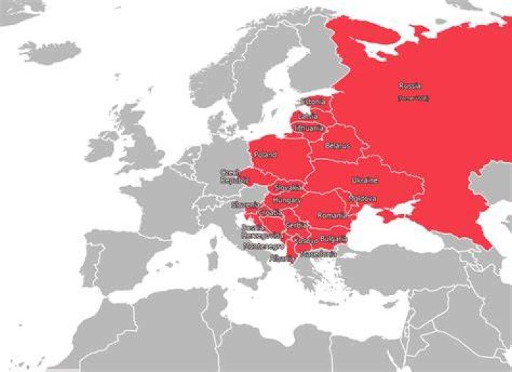 It's east of Europe