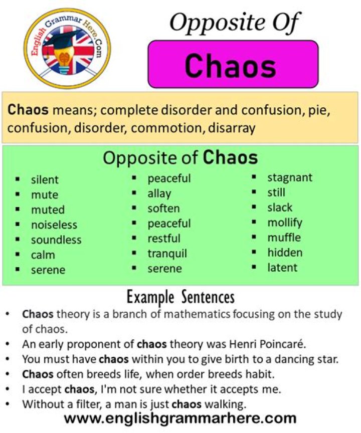 Opposite of chaos