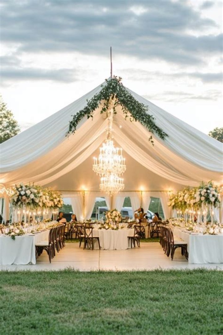 Outdoor wedding shelter