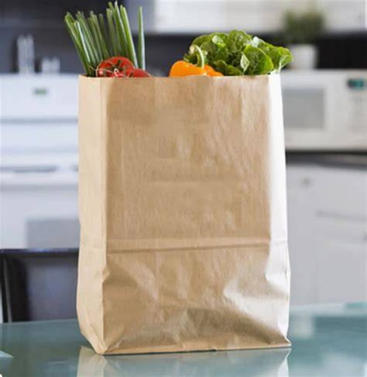 Piece of paper for a grocery shopper