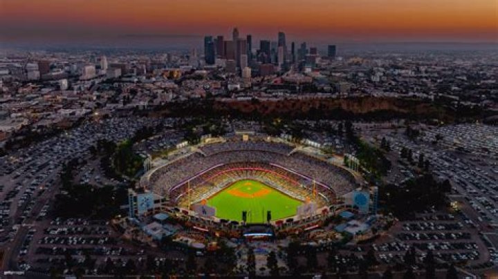 The Dodgers when playing in Dodger Stadium: 2 wds.