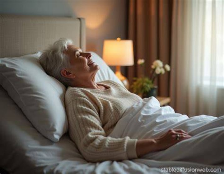 ___ to sleep (retired for the night)