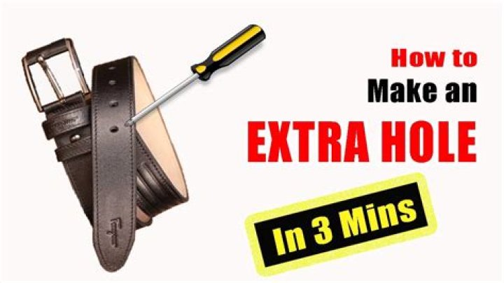 Tool that can make a hole in a belt