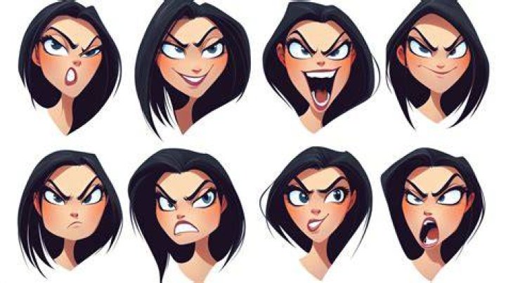Villainous facial expression