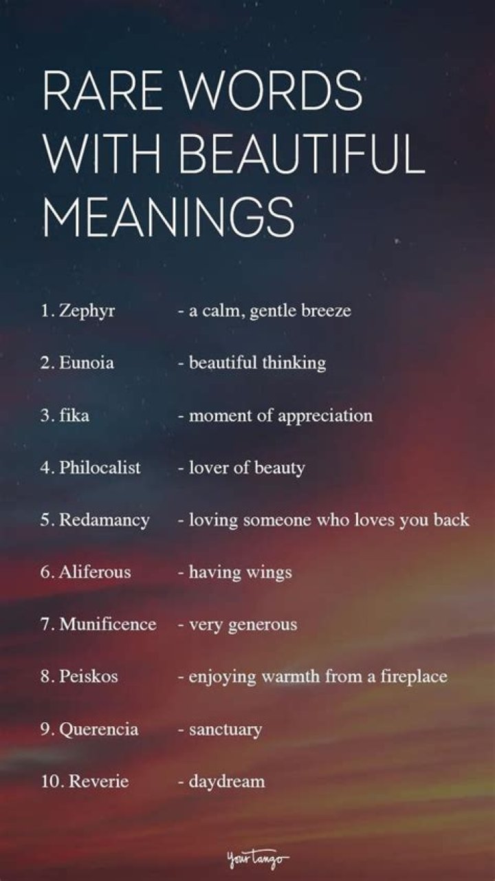 What are some unique words?