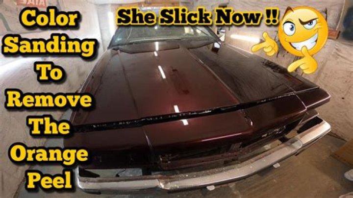 What causes orange peel in automotive paint?