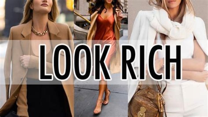 What clothes make you look rich?