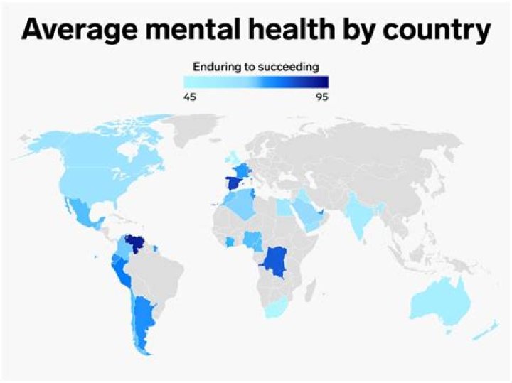 What country is the most mentally healthy?