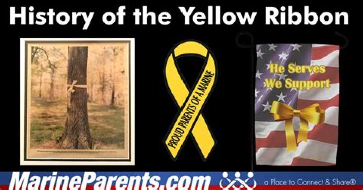 What does the yellow ribbon mean?