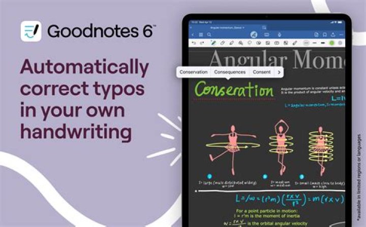What does writing posture do in Goodnotes?