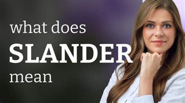 What is a slandered form?