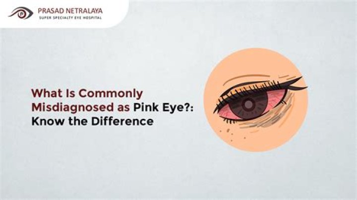 What is commonly misdiagnosed as pink eye?
