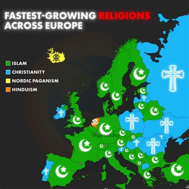 What is the fastest growing religion in England?