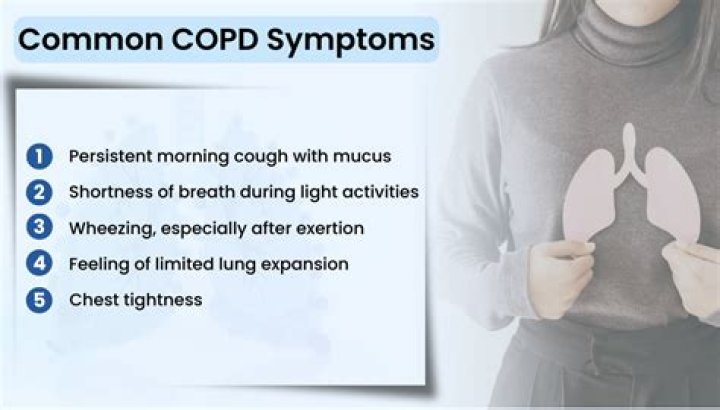 What is the most common early symptom of COPD?