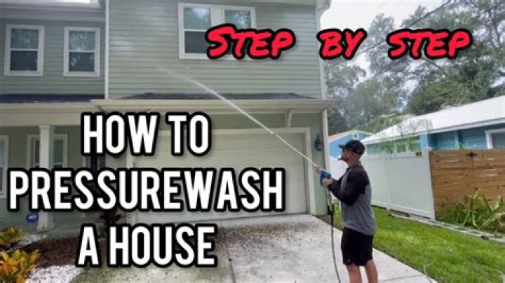 What should you not pressure wash a house with?