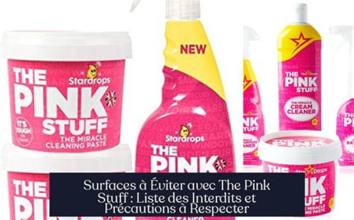 What should you not use pink stuff on?