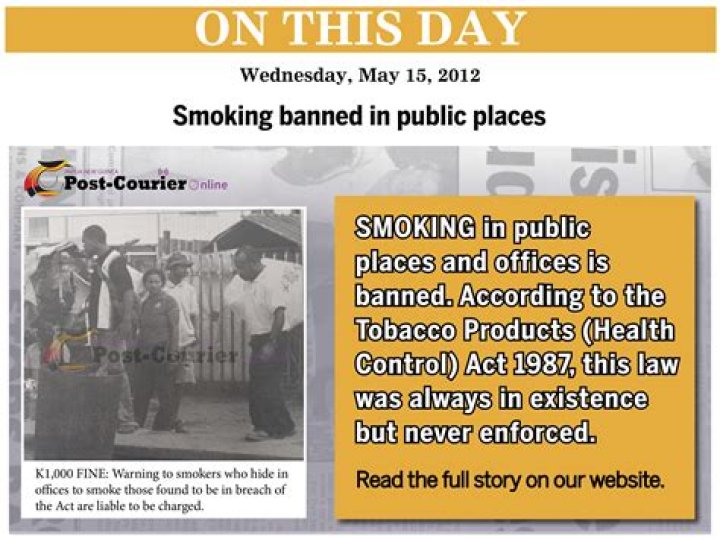 What states have banned smoking in public places?