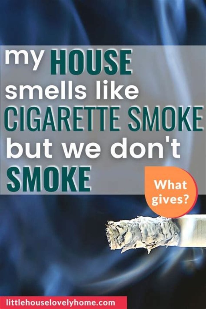 Why does my house smell like cigarette smoke at night?