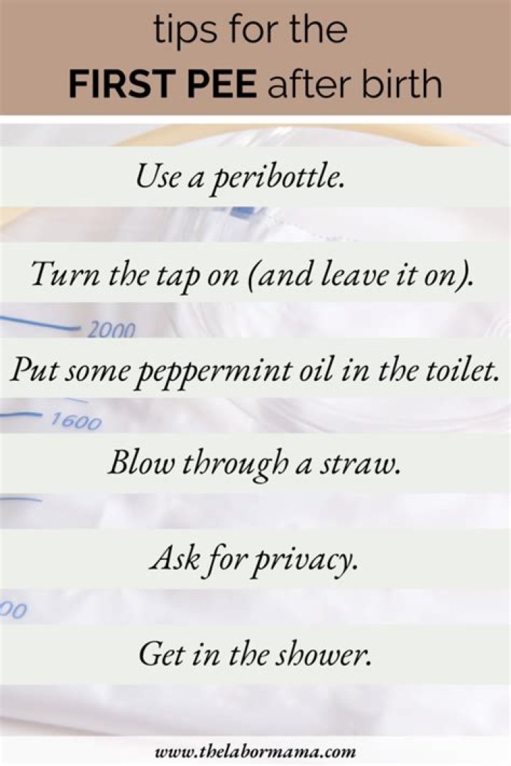 Why does the first pee after-birth hurt?