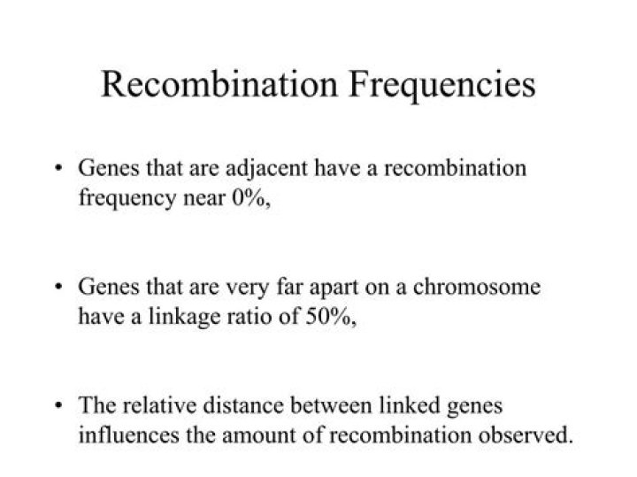 Why is 50% recombination the maximum value?