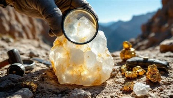 Why is gold found around quartz?
